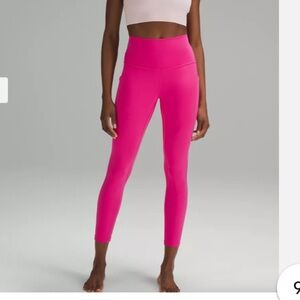 Lululemon Align High Rise 25" Pink Size 4 - Double Layered